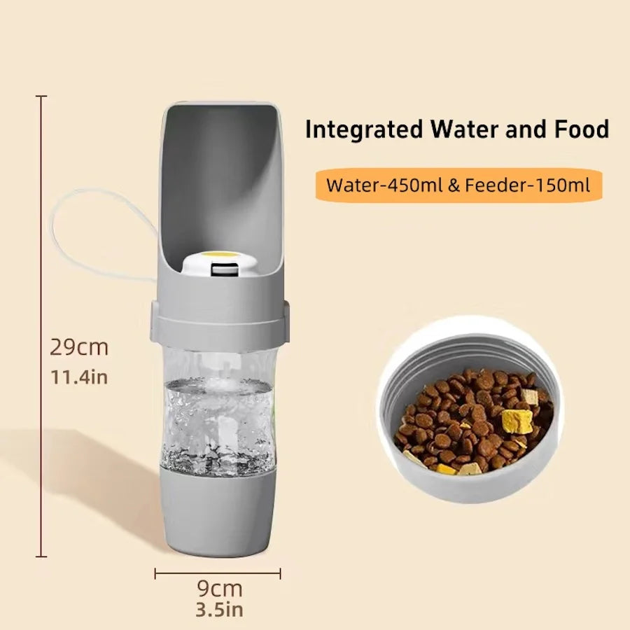 2-in-1 Food & Water Bottle