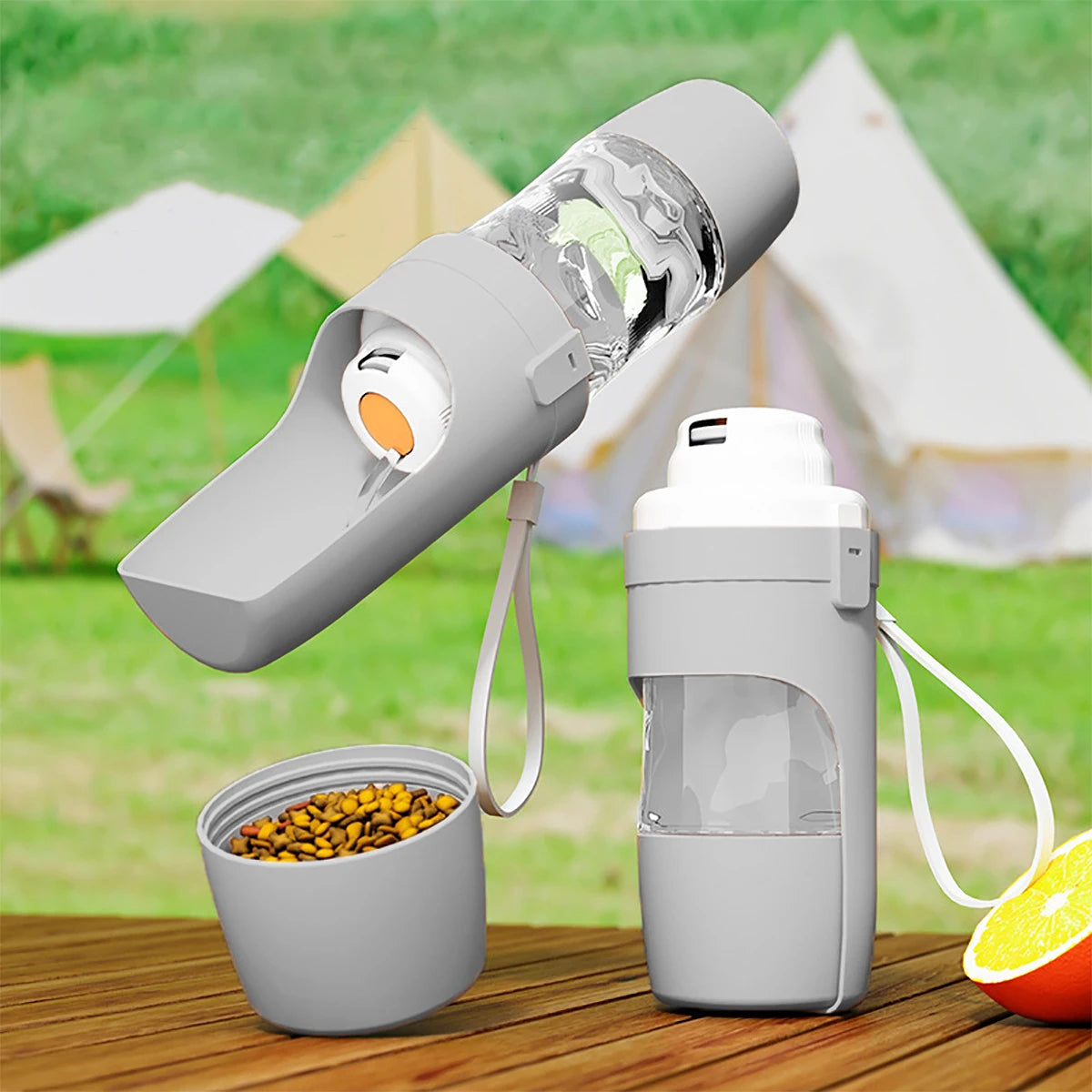 2-in-1 Food & Water Bottle